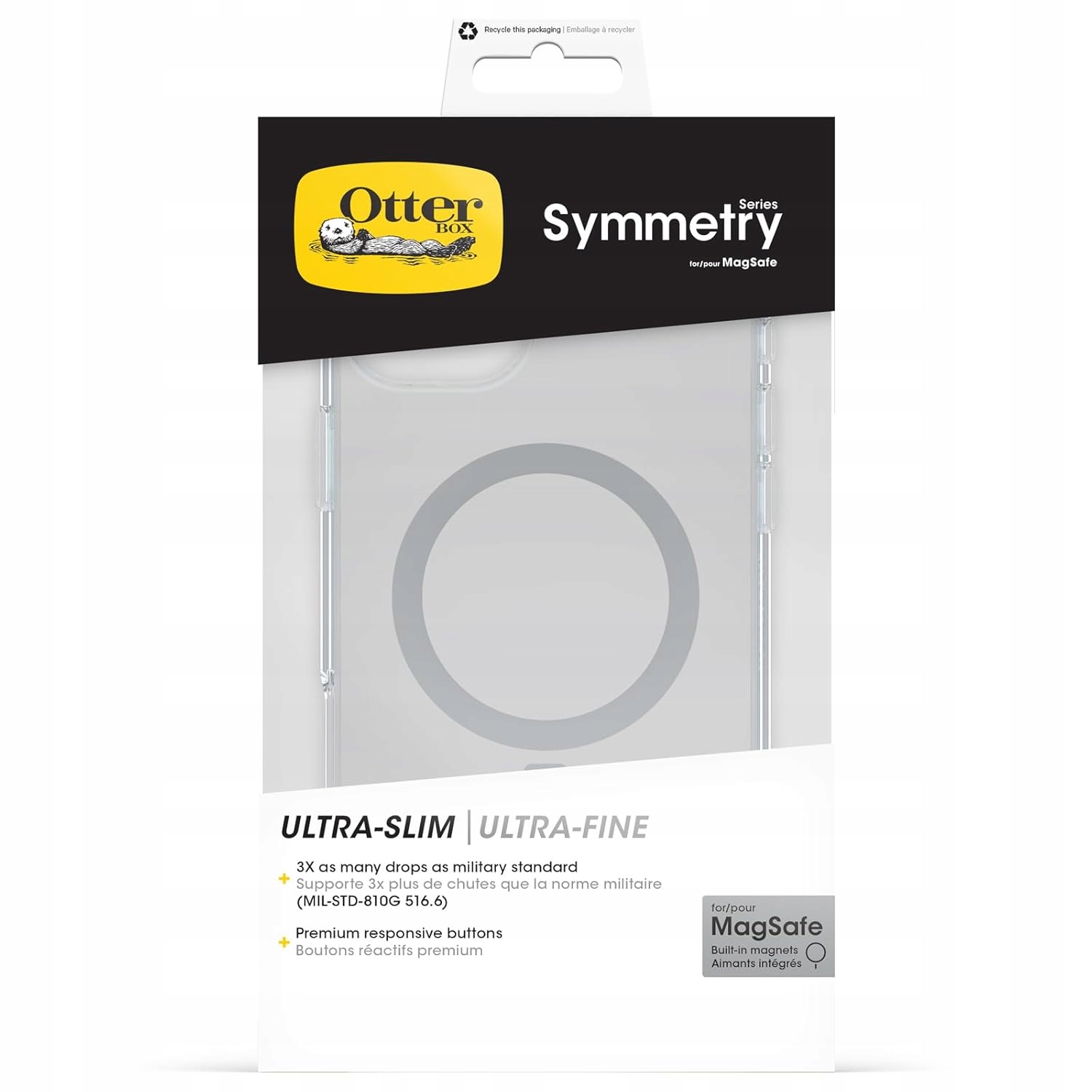 Pouzdro OtterBox Symmetry Series Clear MagSafe pro iPhone 16 Plus