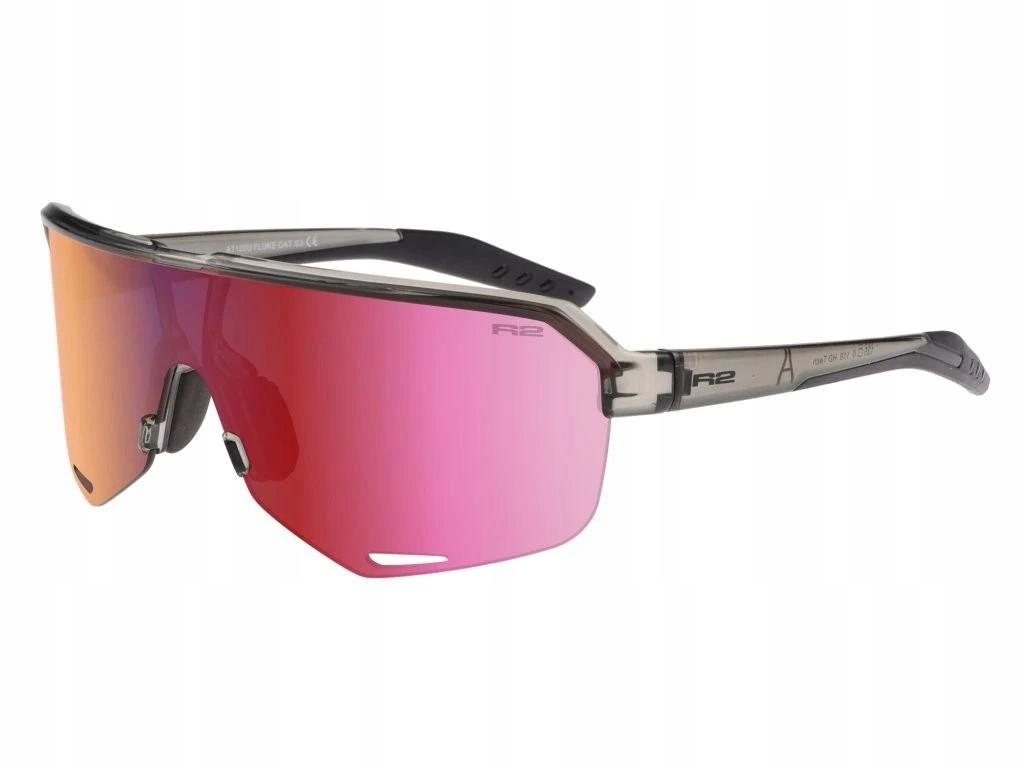 Sportovní sluneční brýle R2 Fluke Hd čočky, růžové zrcadlové, UV400