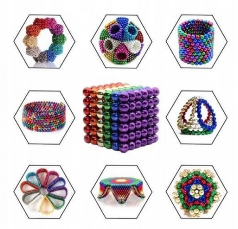 NEOCUBE KULKI MAGNETYCZNE 216 SZTUK 3MM TĘCZOWE Kod producenta G59