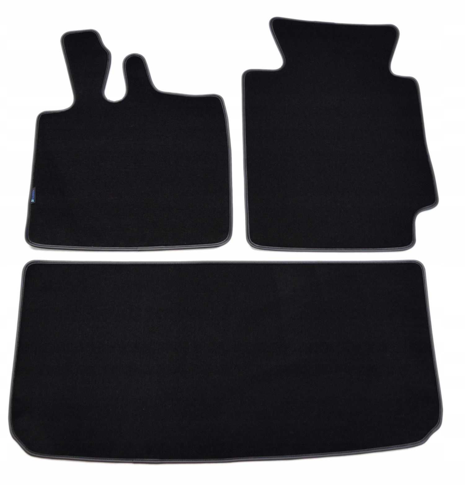 Černé velurové koberce Diamond, Lamówka Smart ForTwo 1998-2007r.