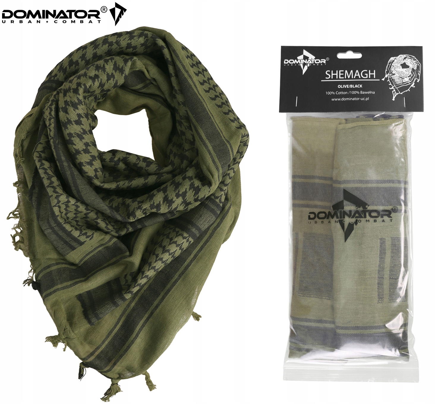 Chusta Arafatka Olive Czarna Dominator Kolekcja Militaria/Outdoor