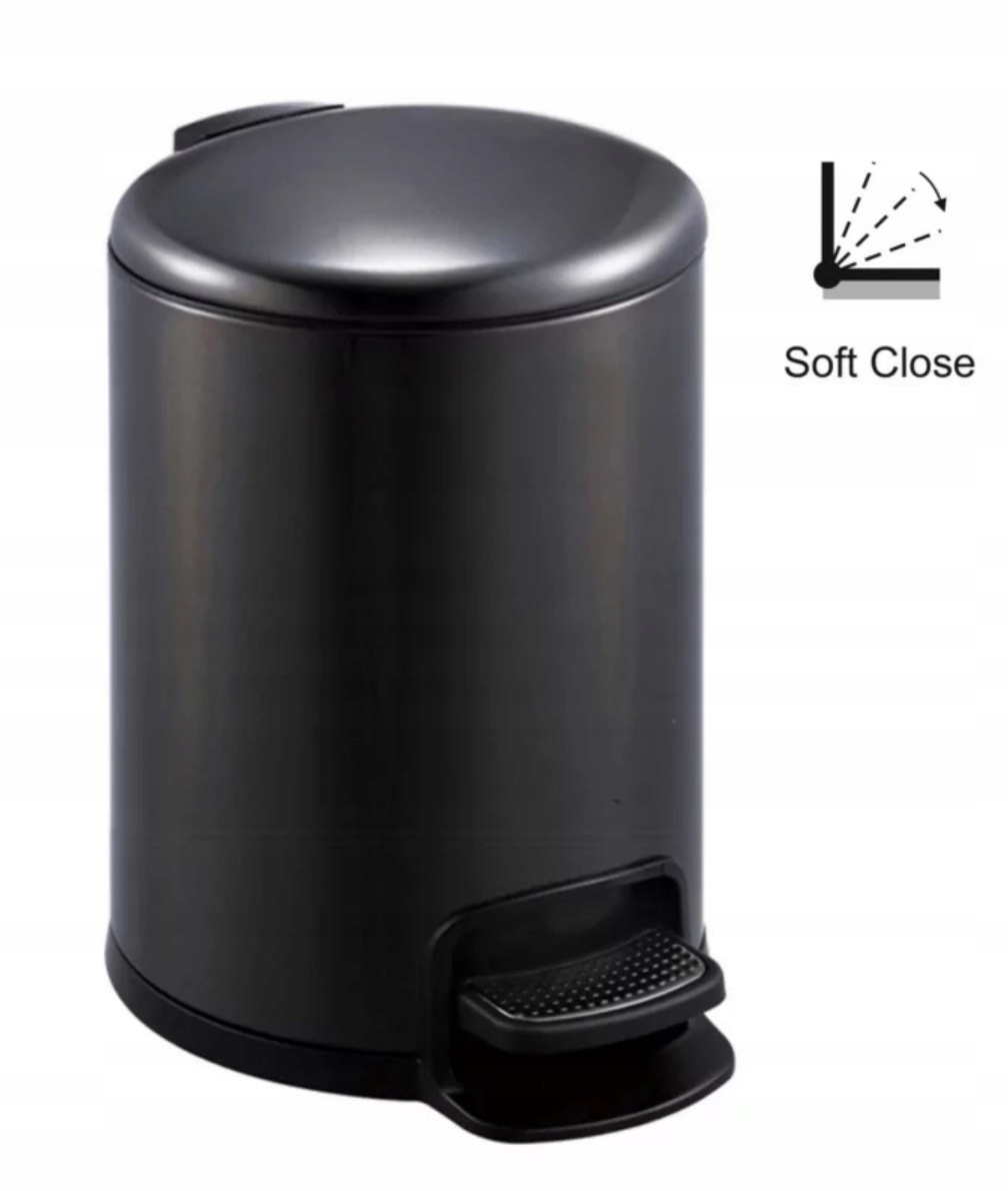 Černá nádoba na odpadky 8 L Stella 20.20108-M