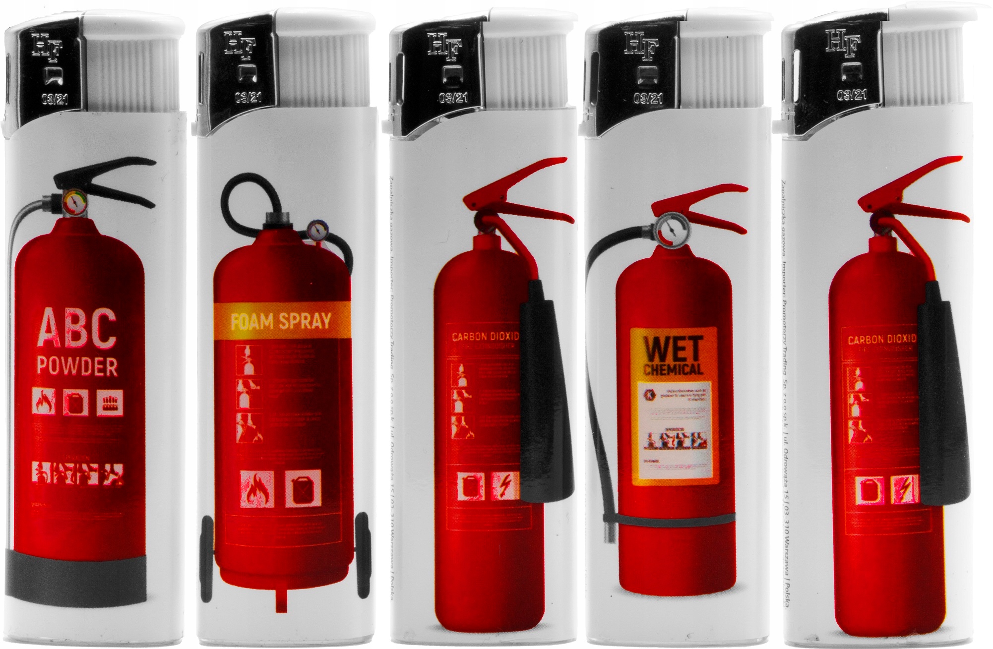 Zestaw Zapalniczki PIEZO H.F GAŚNICE' 5szt