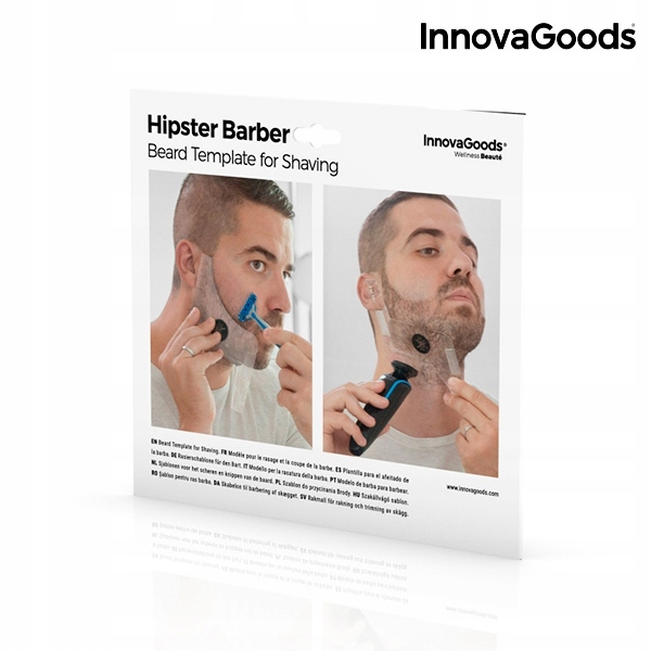 Szablon do Stylizacji Brody Hipster Barber Cechy dodatkowe do stylizacji