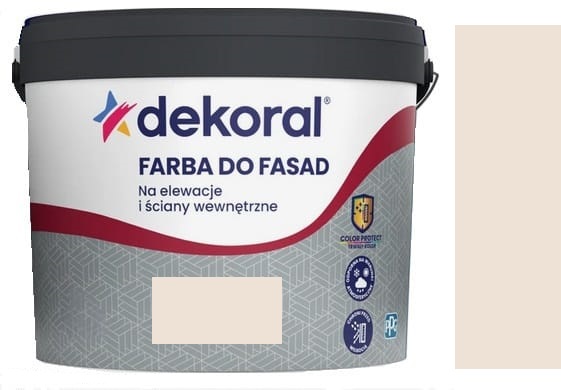 Dekoral Polinit Farba Do Fasad Akrylowa Fasadowa Delikatnie Beżowy 5L
