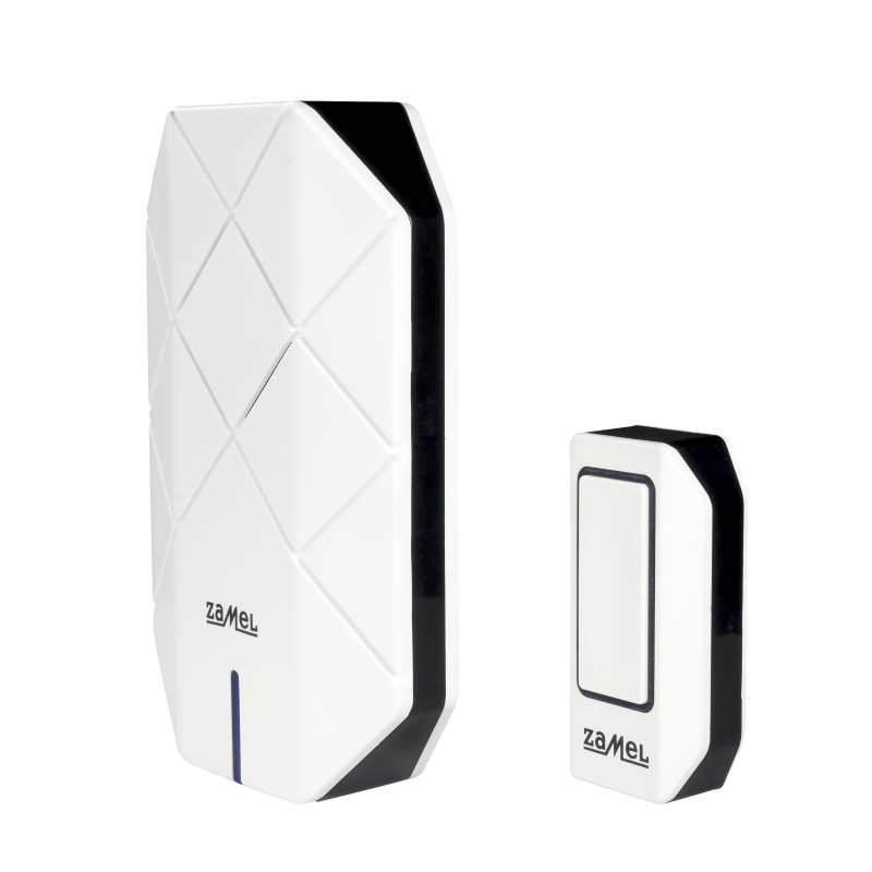 ZAMEL ZESTAW BATERYJNY DZWONEK BEZPRZ. JAZZ ST-260 Kolor biały