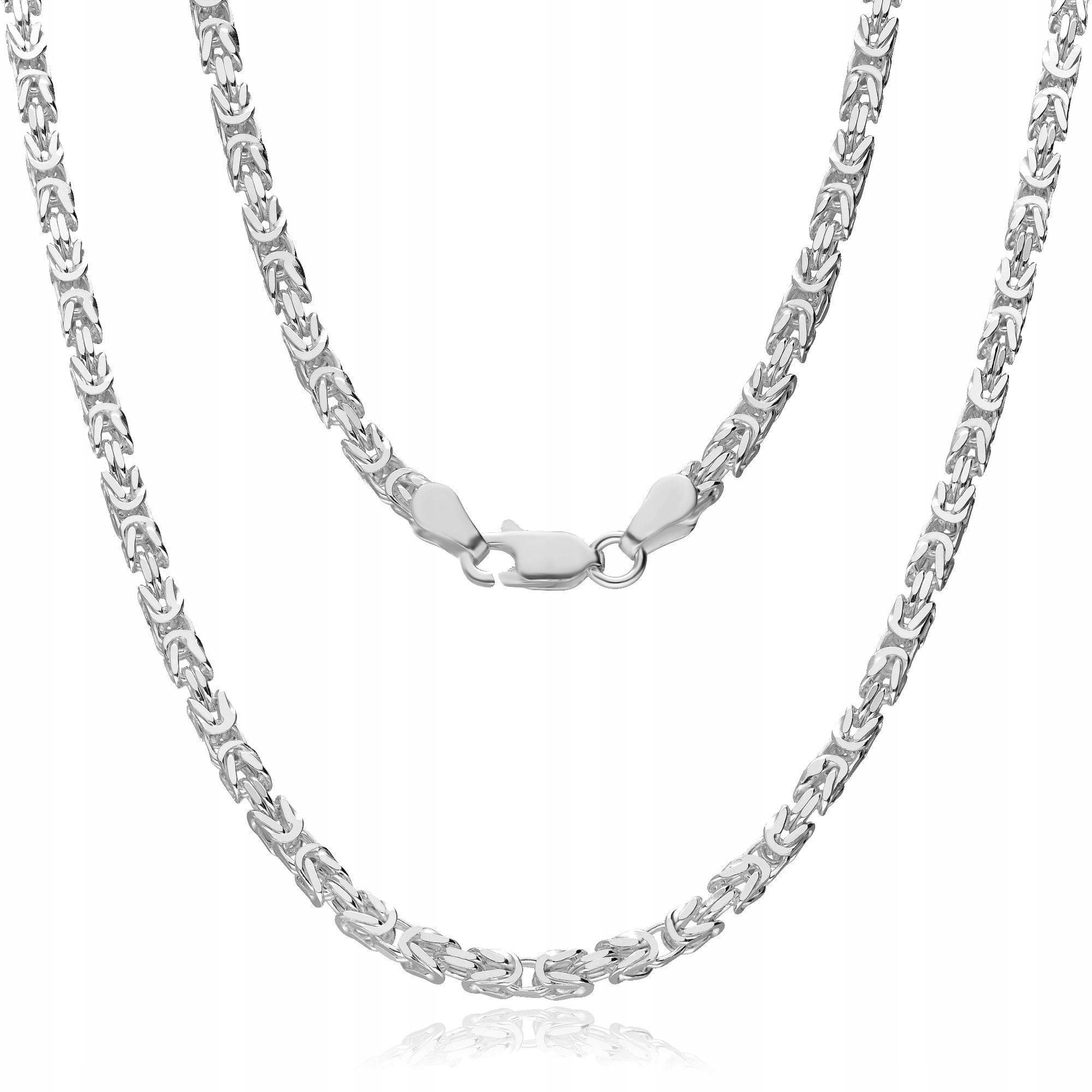 Stříbrný Řetízek Byzantská Královská Vazba 45 cm