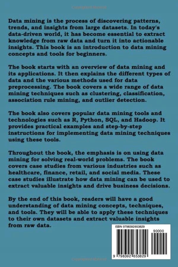 Murray, Brian Data Mining for Beginners: Extracting Knowledge from Large Da Język publikacji angielski