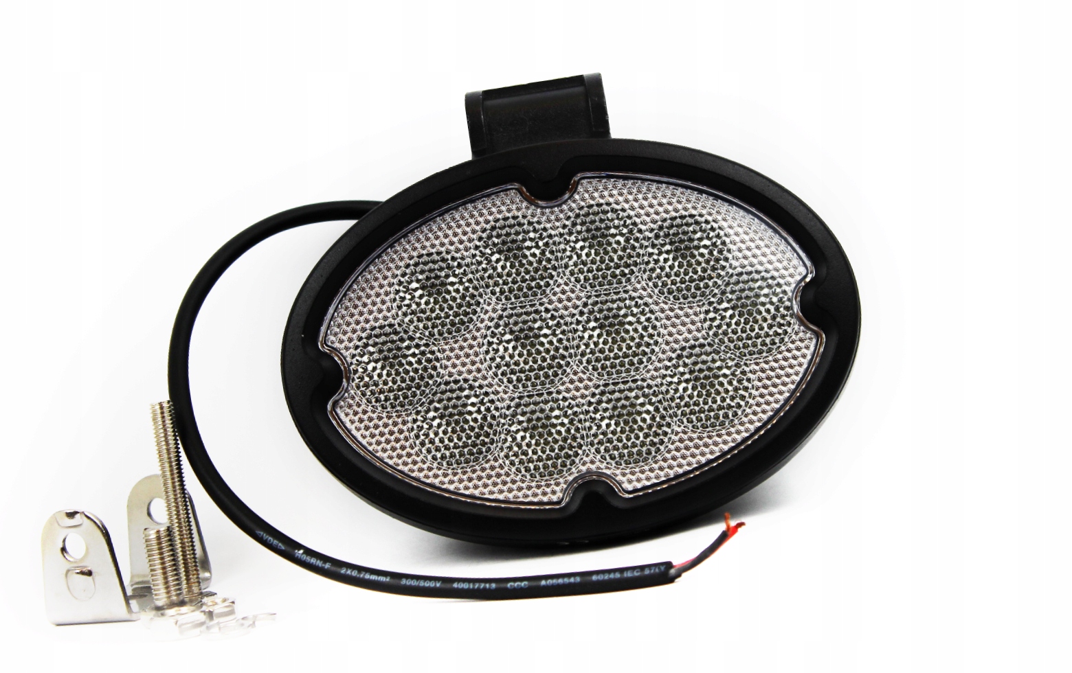 LAMPA LEDOWA 12 LED ROBOCZA 12-24V OWALNA DUŻA ŚWIATŁO ROZPROSZONE Numer katalogowy części 77011 LAMPA ROBOCZA LEDOWCA