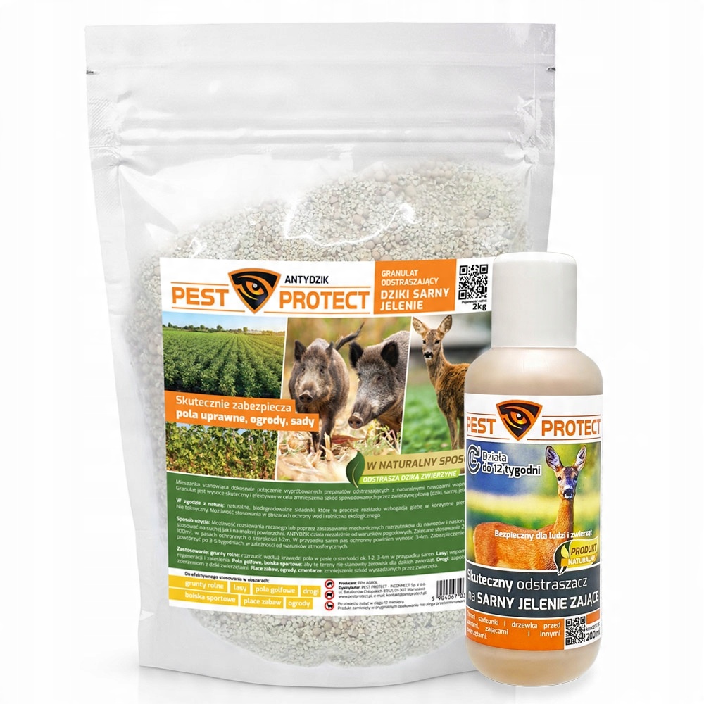

Odstraszacz Środek na Sarny Pest Protect 2KG+200ML