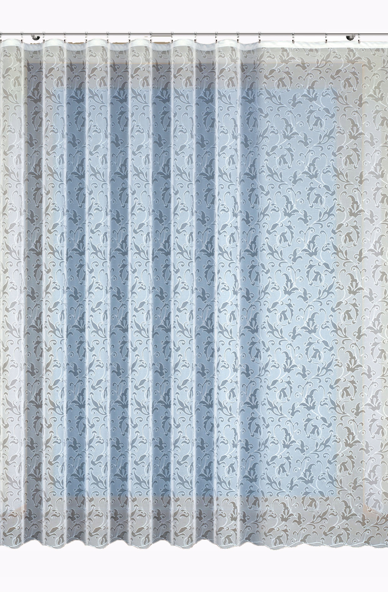 

Biała Firana Metrażowa Żakard 351840 WYS.160 CM