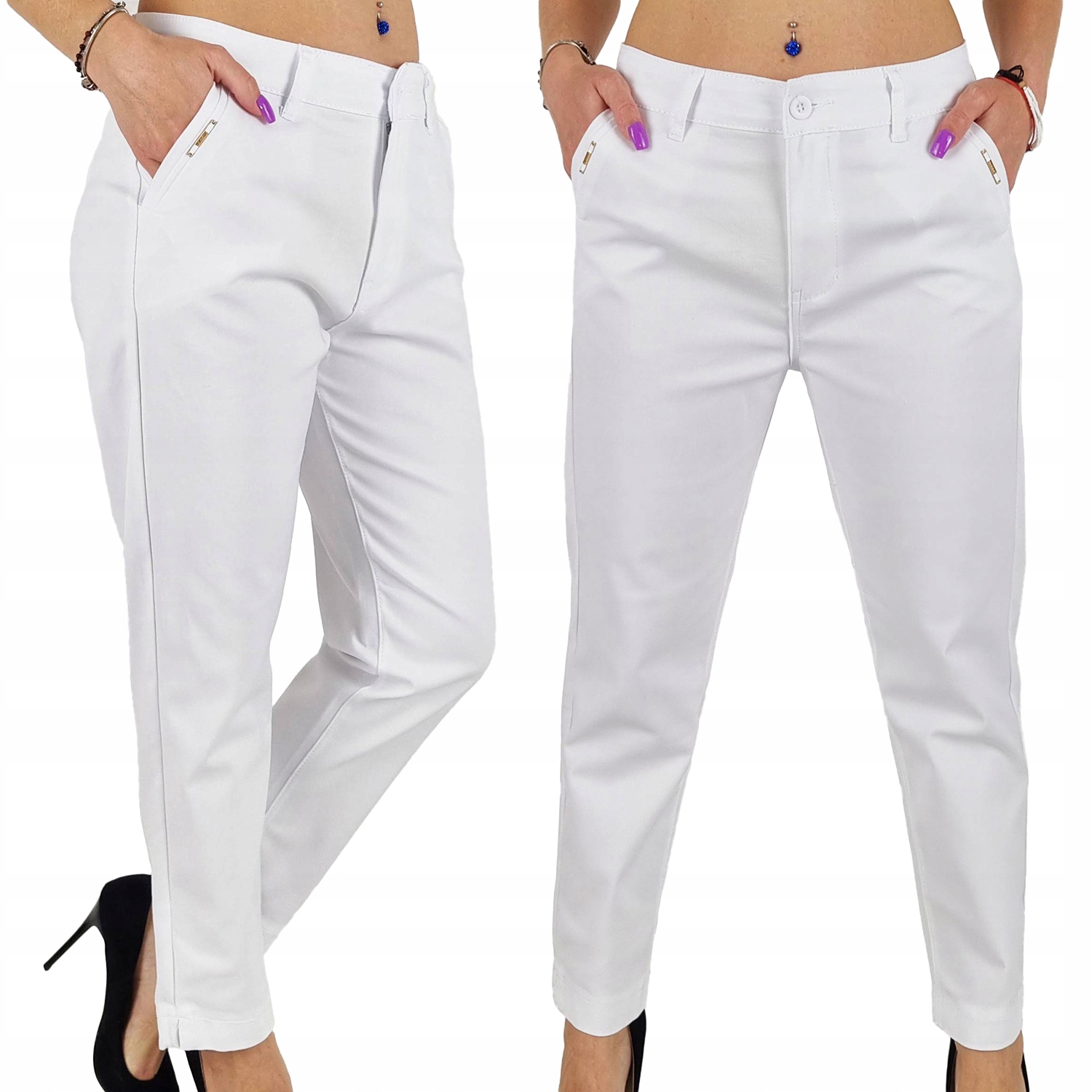 Spodnie Damskie Cygaretki 7/8 Duże Rozmiary 40-52