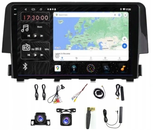 Rádio Navigácia Gps Honda CIVIC X 2015-21 Carplay Android Auto 4GB 64GB Sim