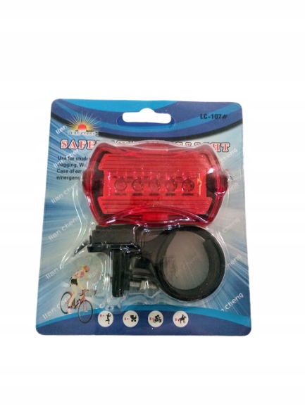 

Tylna lampa rowerowa 5 led