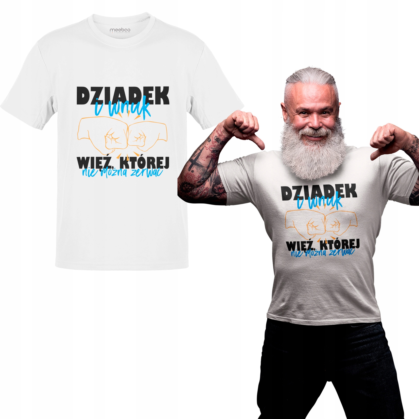 

Koszulka Męska Tshirt Dziadek I Wnuk Z Nadrukiem