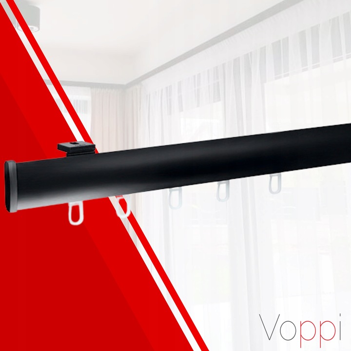 KARNISZ CZARNY SUFITOWY CLASSIC 180 CM Kod producenta Voppi