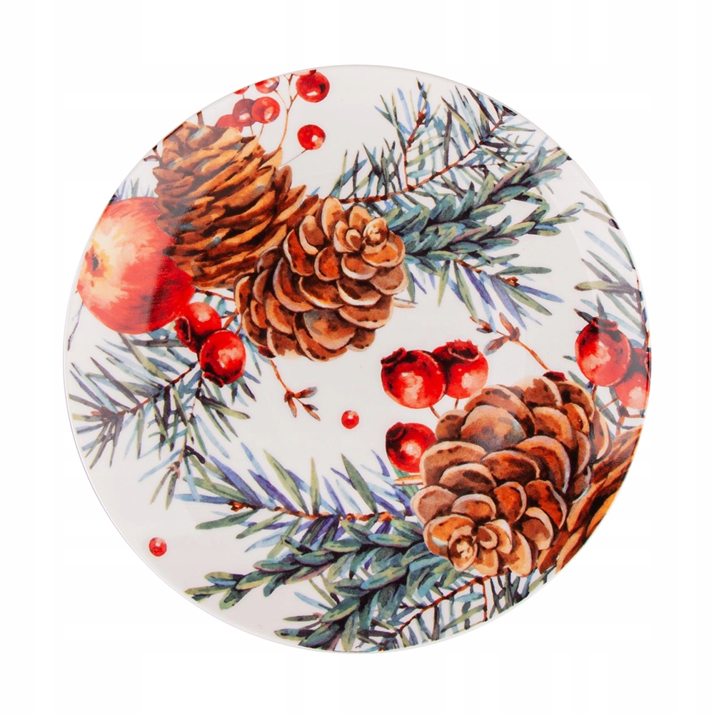 

Talerz płytki deserowy świąteczny Cranberry 20cm