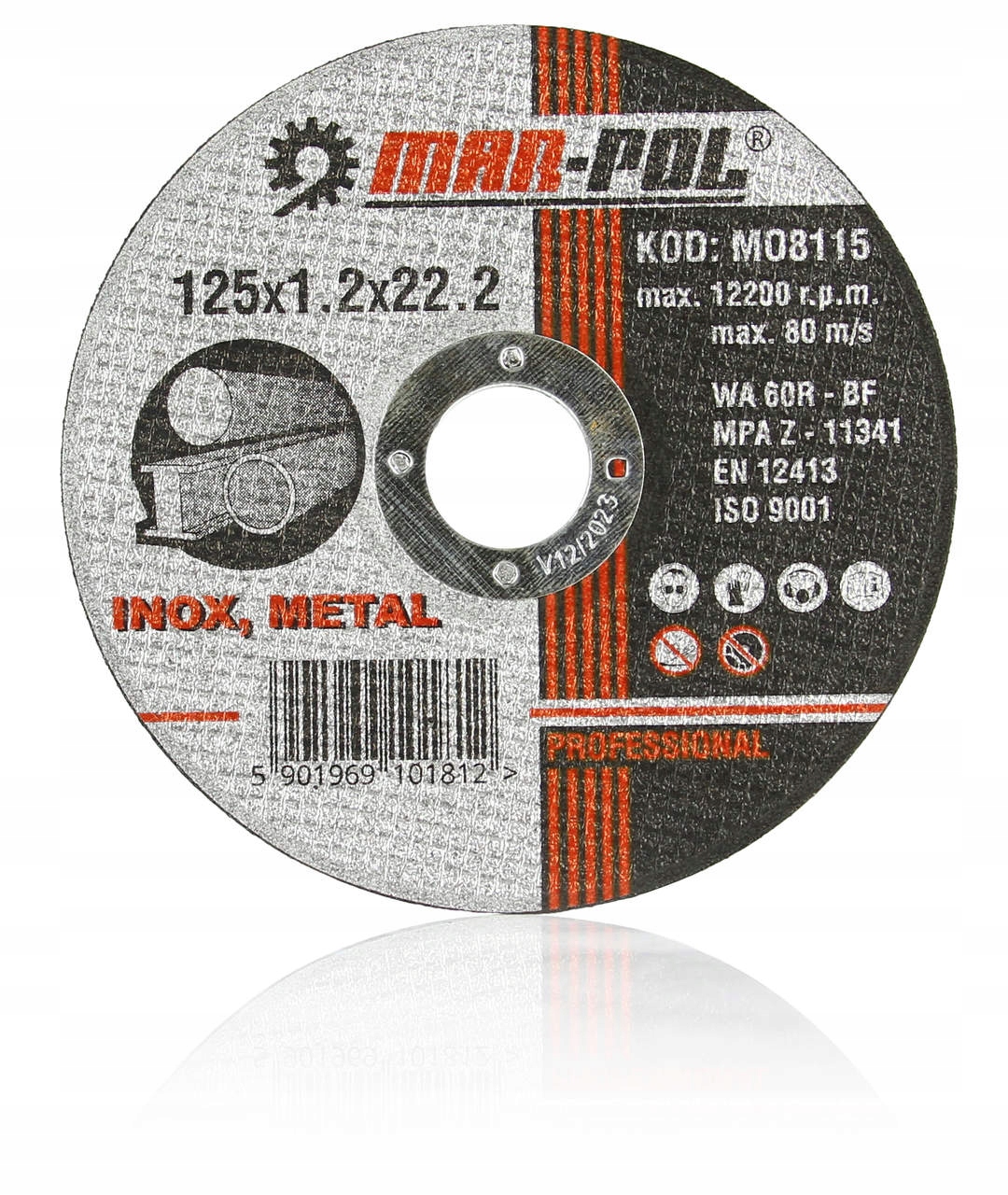 TARCZA DO CIĘCIA METALU 125 MM 50 SZT TARCZE