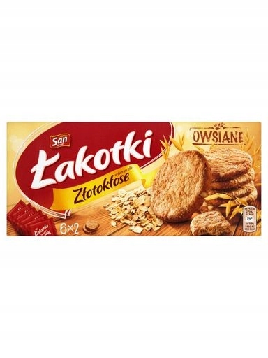 9 x San Lahůdky Zlatoklasé Ovesné sušenky 171 g (6 x 2 kusy)