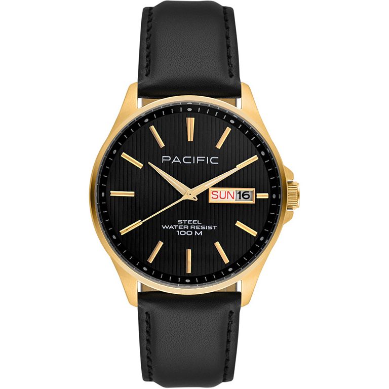 Pacific SMA-1075D-07 zlaté pánské hodinky s polskou datumovkou