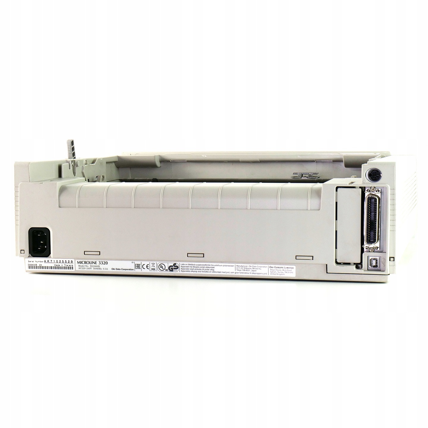 DRUKARKA OKI ML3320 LPT + USB BRAK TACY Kod producenta ML3320