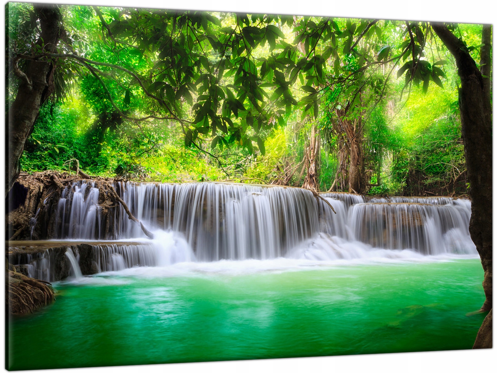 

Tryptyk Tajlandia Wodospad 120x80 Obraz do salonu