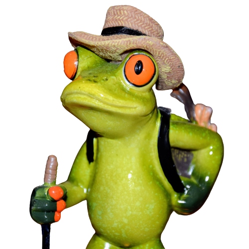 

Figurka Żaba Wędrowiec/turysta/podróżnik