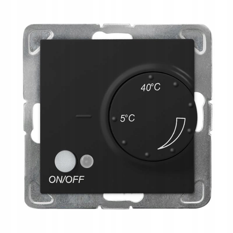 Ospel Impresia čierna – regulátor s nadzemným snímačom RTP-1YN/m/33