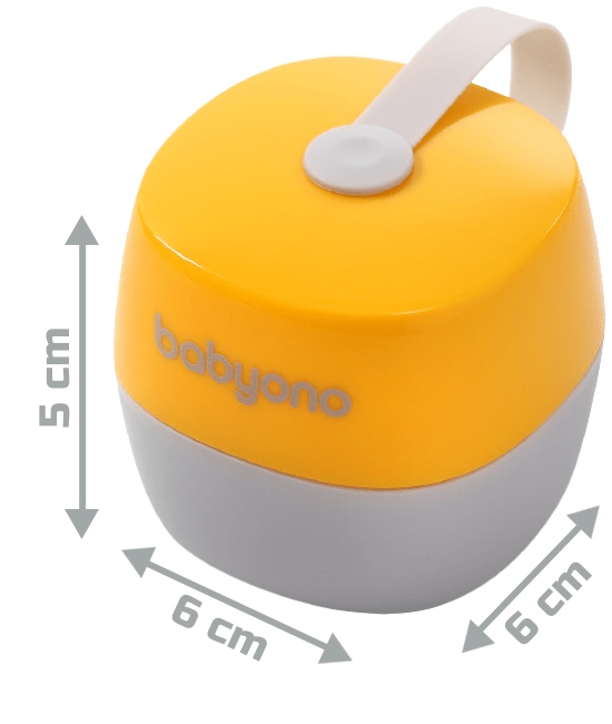PUDEŁKO NA SMOCZEK POJEMNIK PODRÓŻNY DO PRZECHOWYWANIA SMOCZKÓW BABYONO Kolor żółty