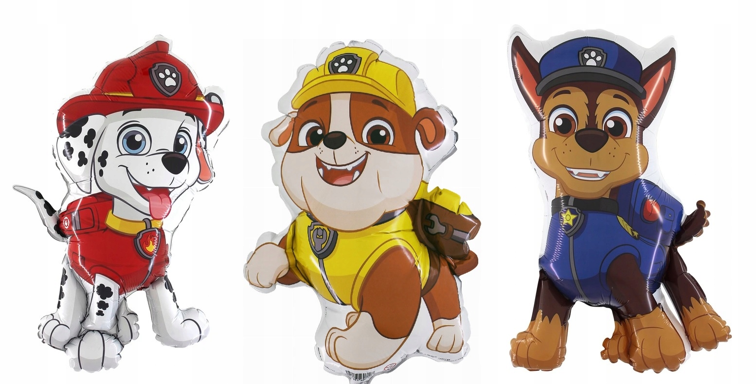 Balony Psi Patrol Chase Marshall Rubble Urodziny