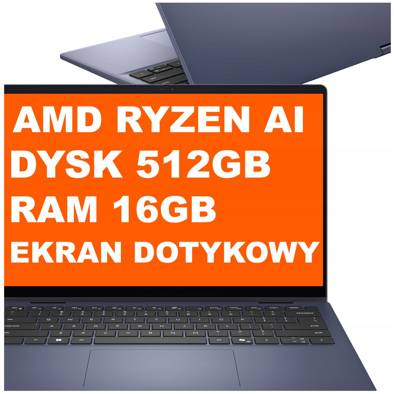 Notebook Dell 14 Plus 2v1 Ryzen Ai 5 16GB 512GB Radeon 2k Win 11 Modrý