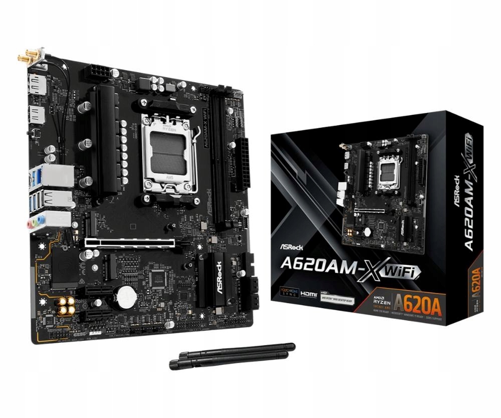 ASRock Mb Sc AM5 A620AM-X Wifi, Amd A620A, 2xDDR5, 1xHDMI, 1xDP, …