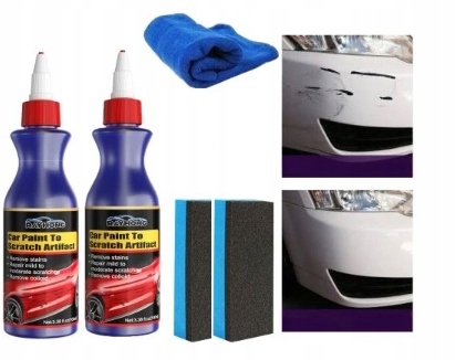 Zestaw do usuwania rys z samochodu, 2 sztuki