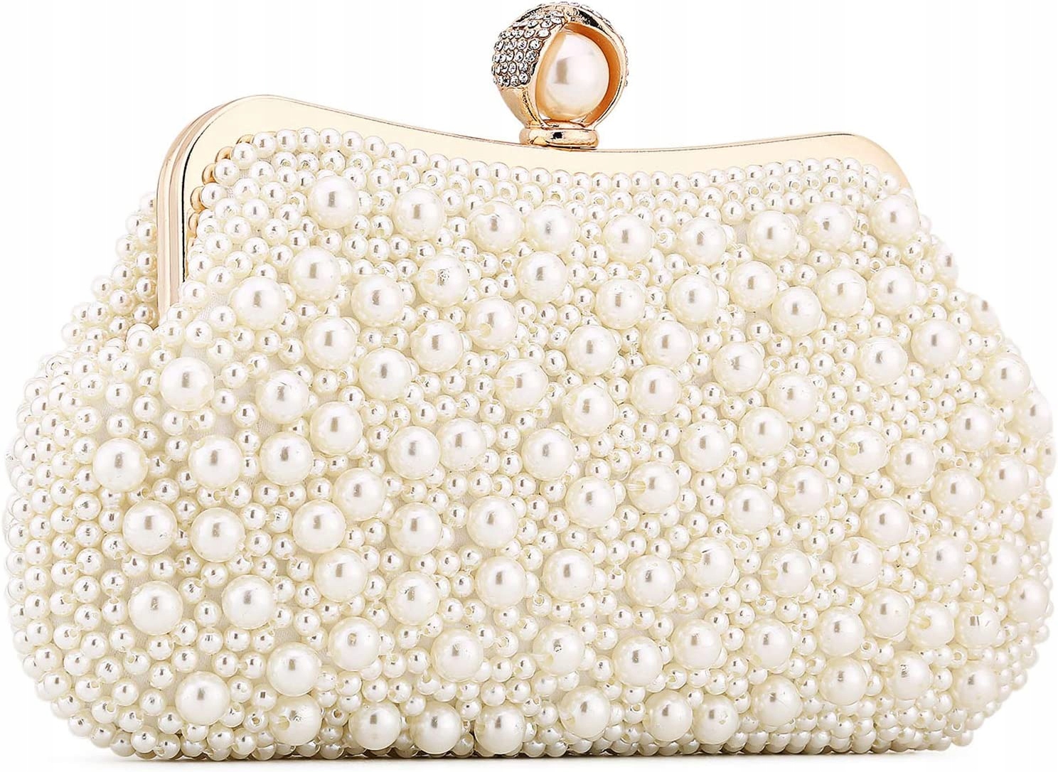 TOREBKA WIECZOROWA KOPERTÓWKA Z PERŁAMI NA WESELE