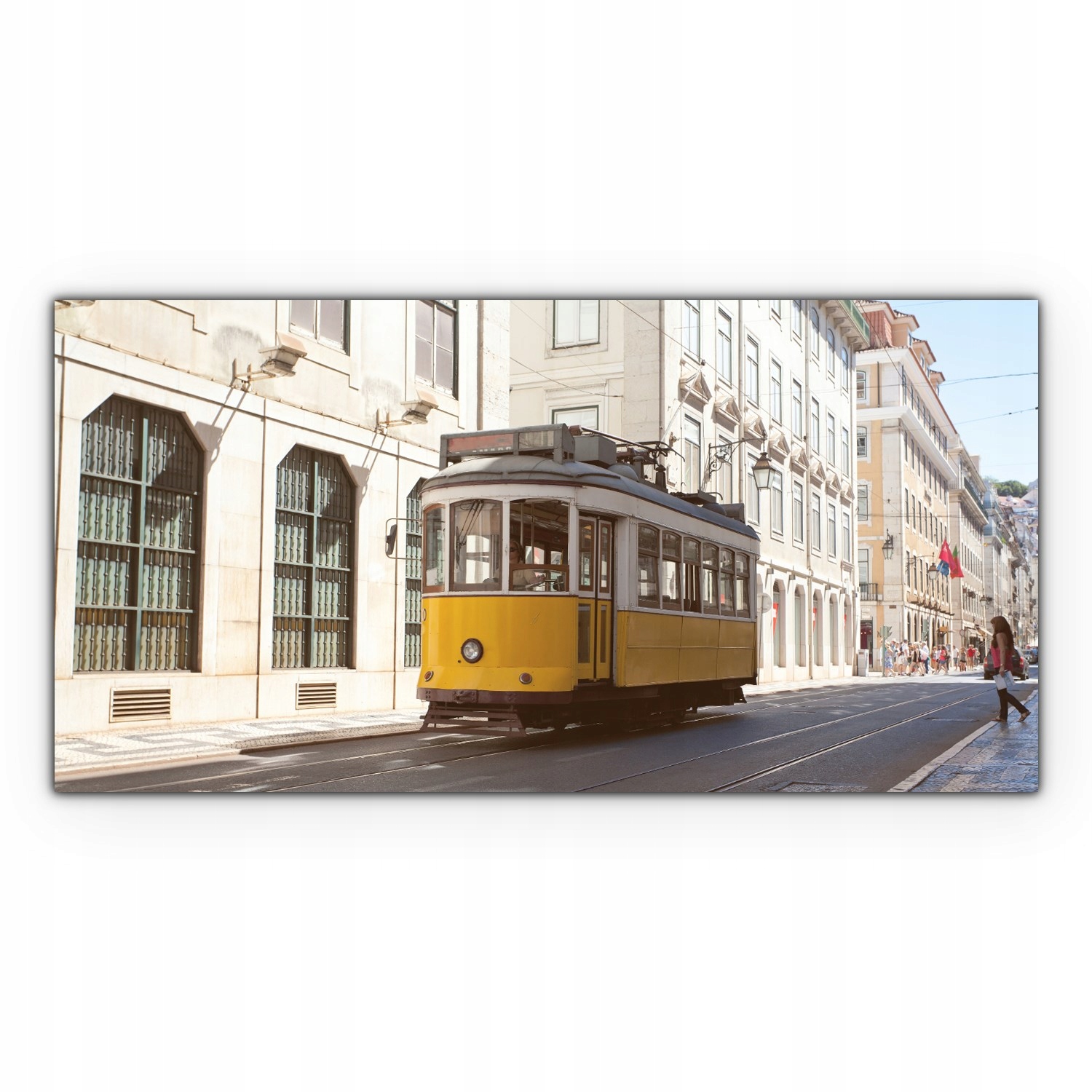 

Canvas płótno do sypialni 140x70 Tramwaj Lizbona