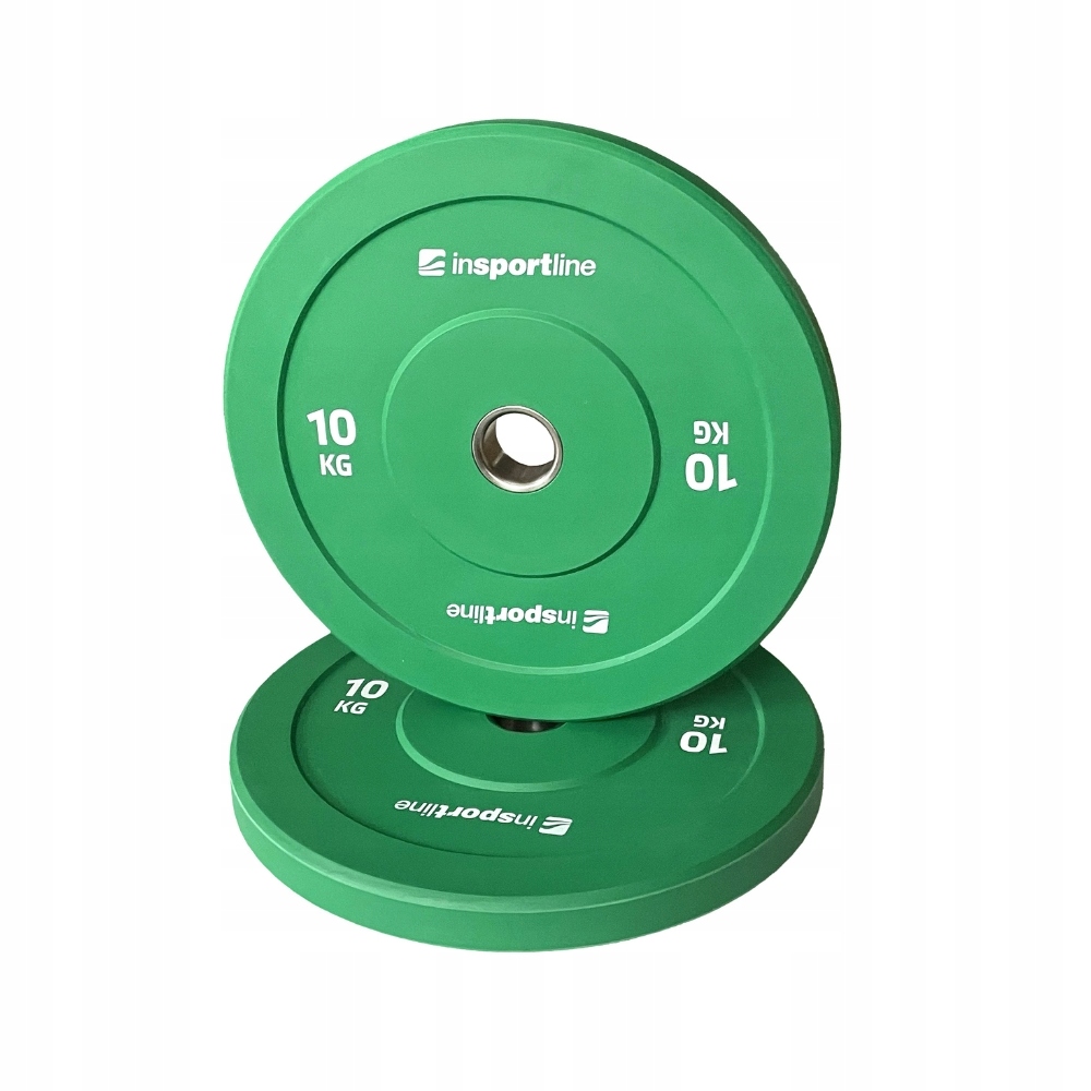 Obciążenie Olimpijskie 10 Kg inSPORTline Bumper Plate 50 MM talerz gumowany