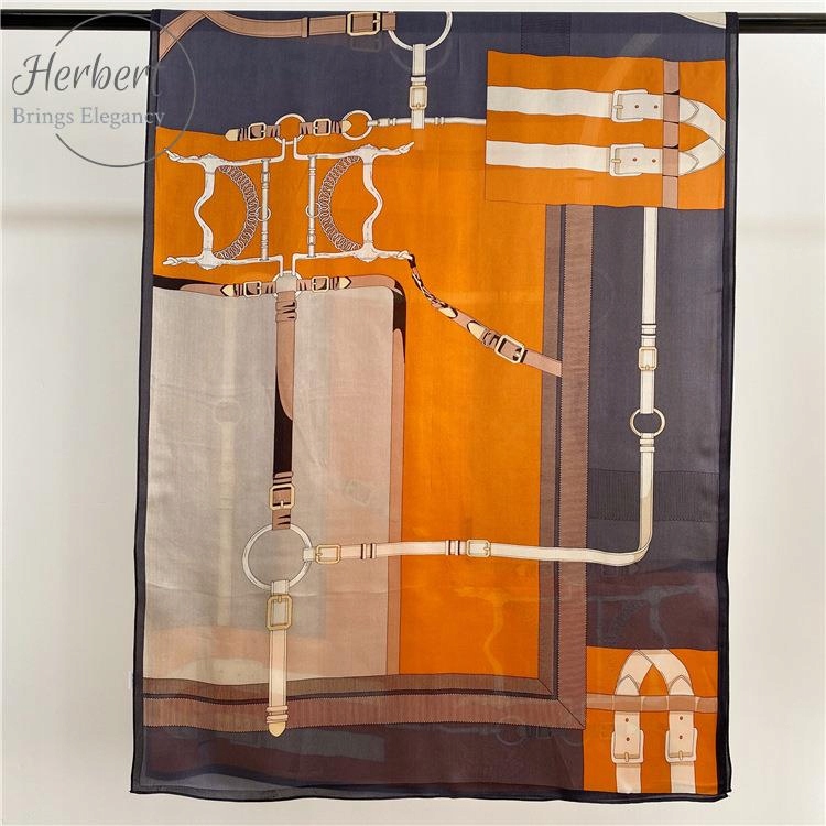 100% dámská hedvábná šála Dlouhé šály 180*65 cm