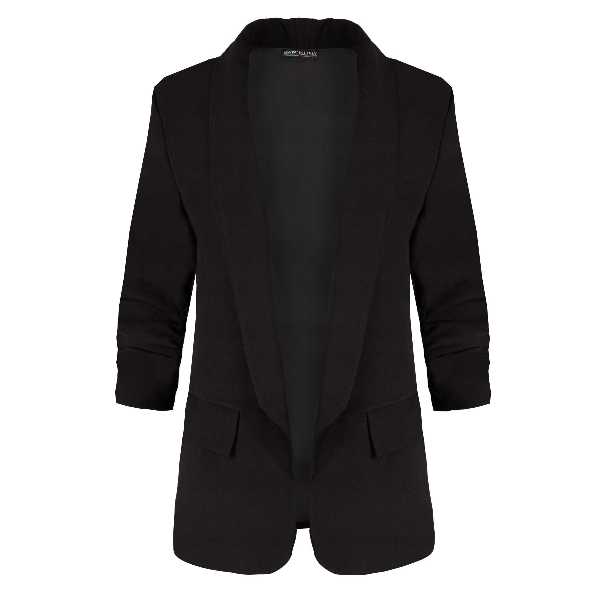 NOWOCZESNA DAMSKA MARYNARKA ŻAKIET CASUAL BIAŁA Kolor biały