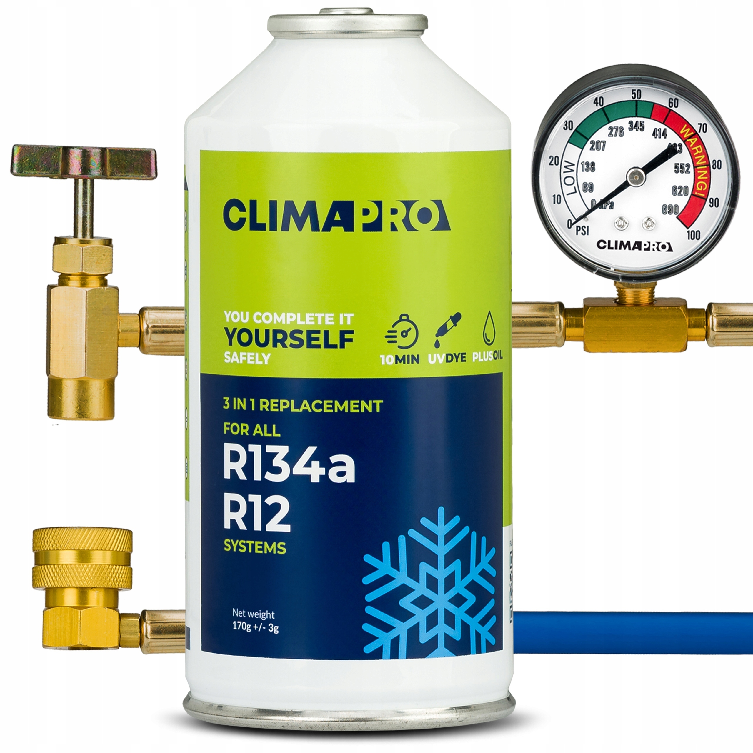 Czynnik chłodniczy ClimaPro 0,17 l węglowodorowy R134A z wężykiem