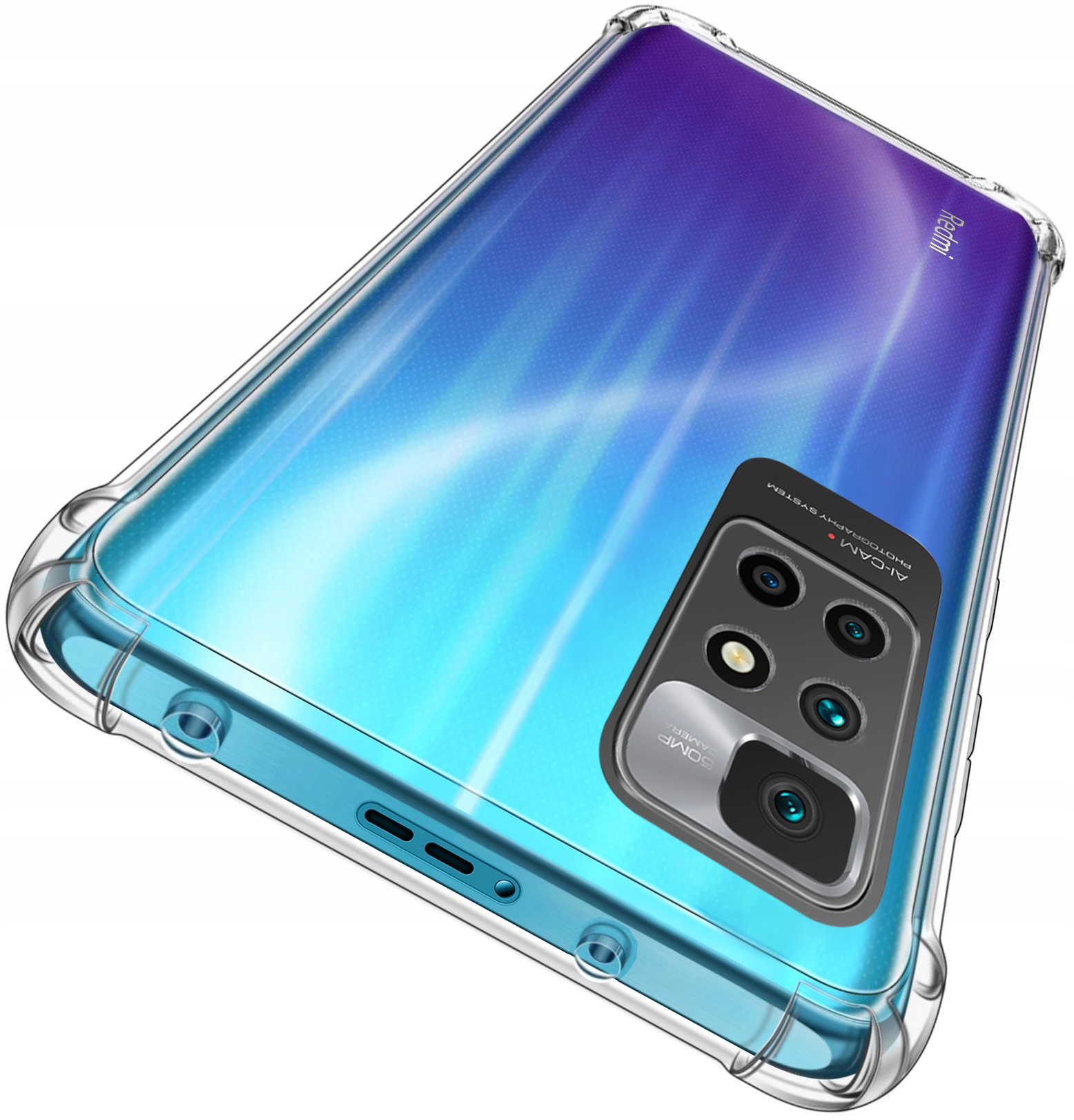 

Etui Anti-shock Case Szkło 9H do Xiaomi Redmi 10