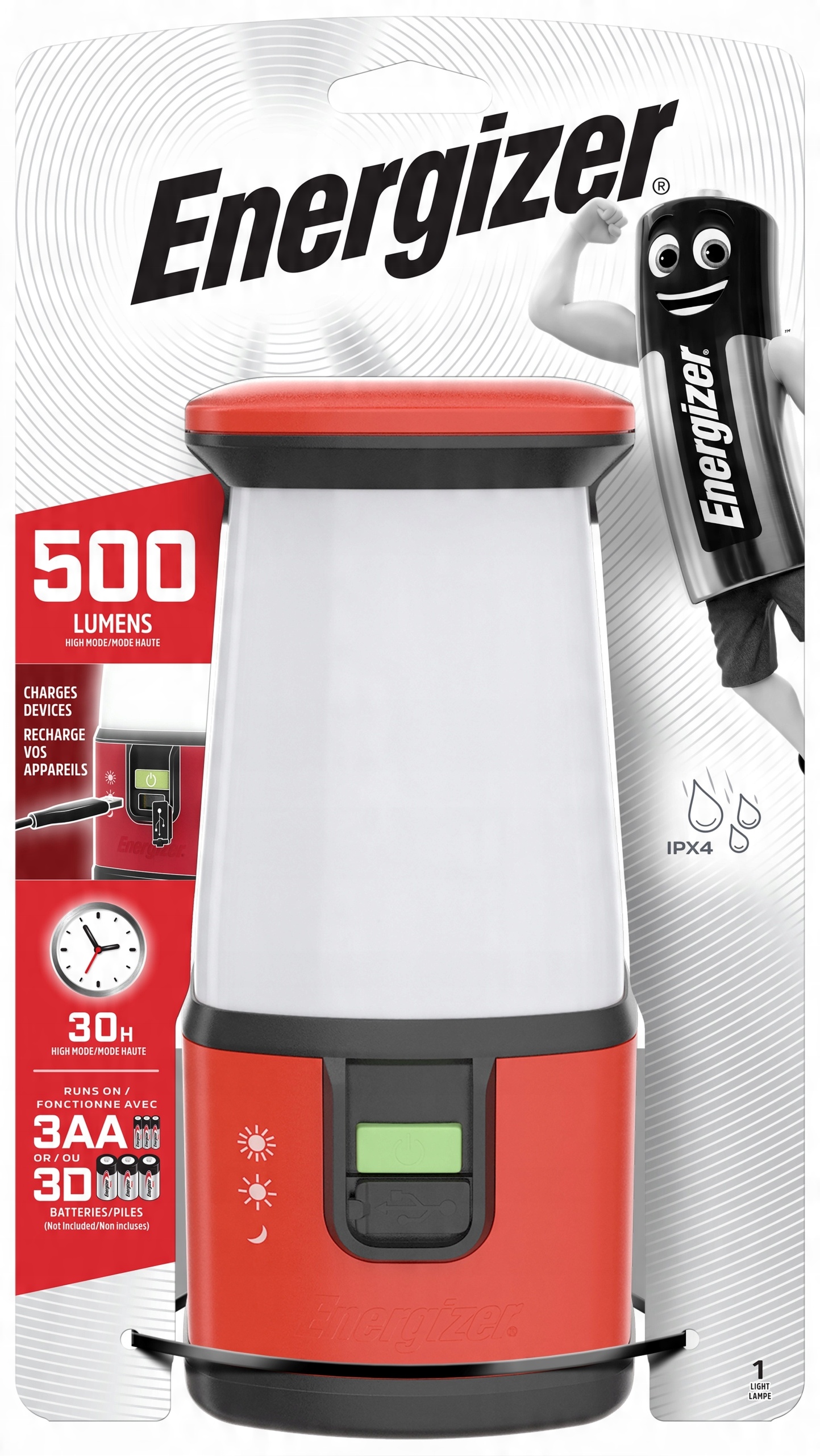 

Latarka Energizer Camping Lantern 500lm 3D 3AA