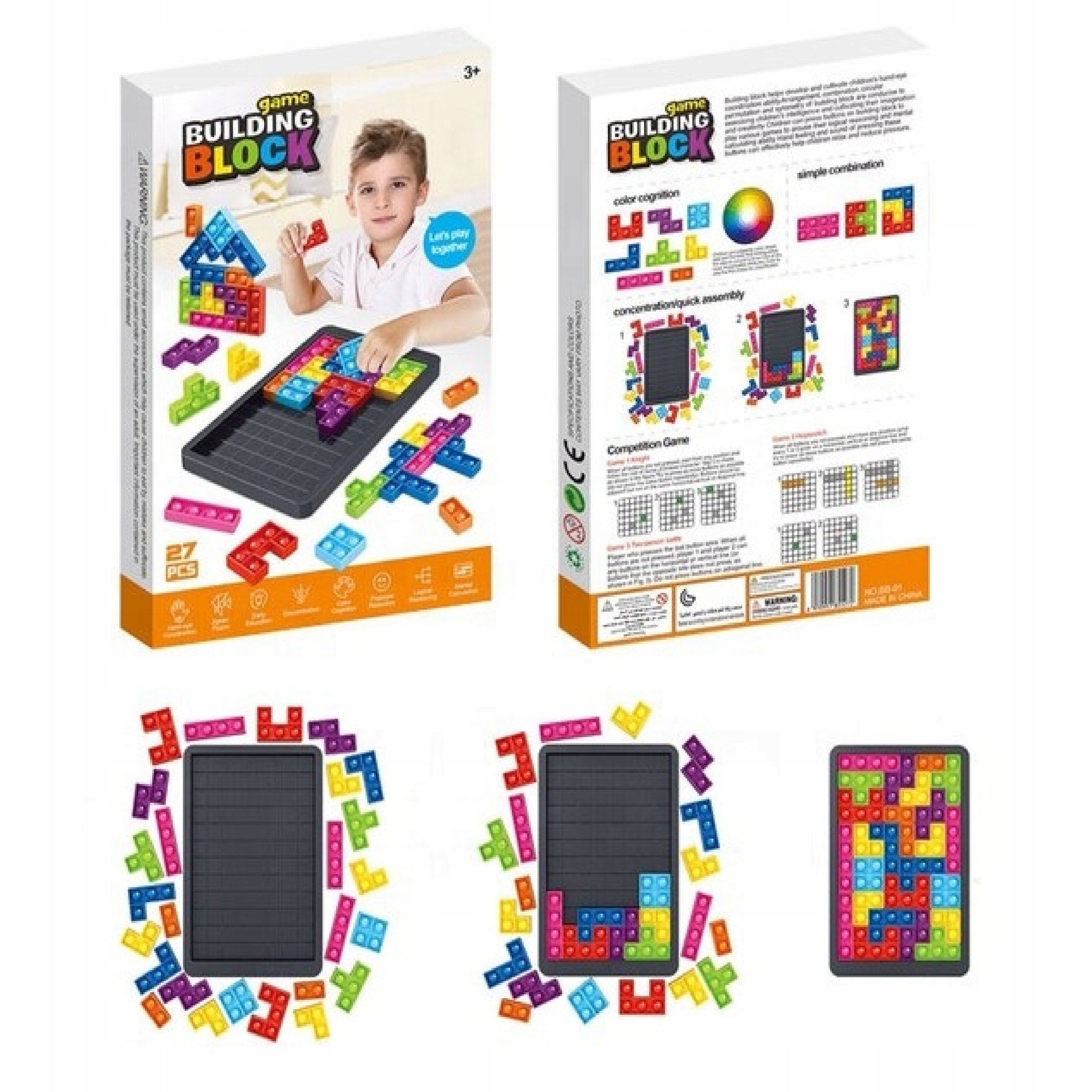 

Zabawka bąbelki tetris pop it układanka puzzle 01