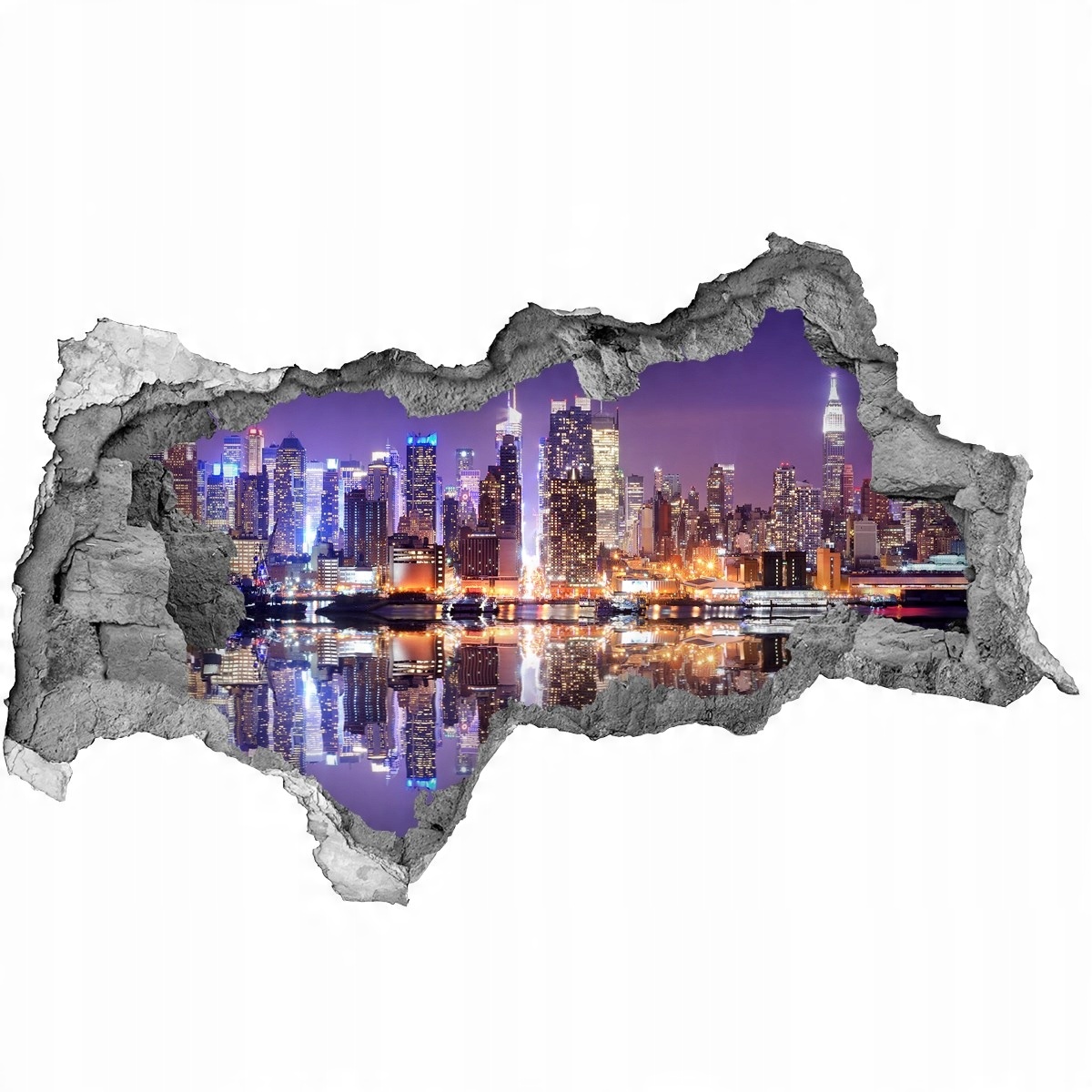

Fototapeta dziura na ścianę 3d Manhattan Nowy Jork