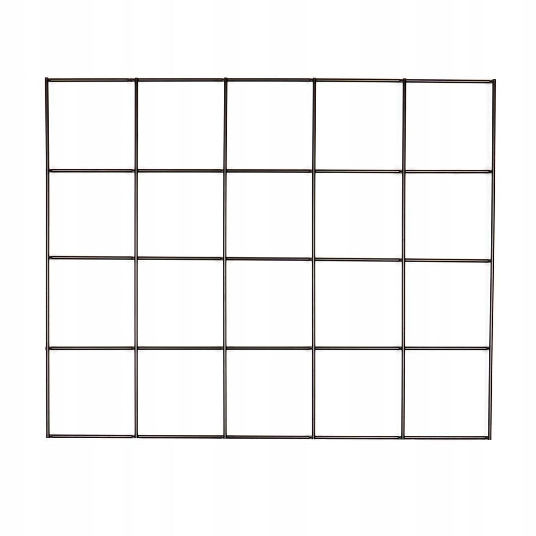 Držák Na Květináč Hedera 3 černý loft, samotná mřížka, 71 x 57 cm