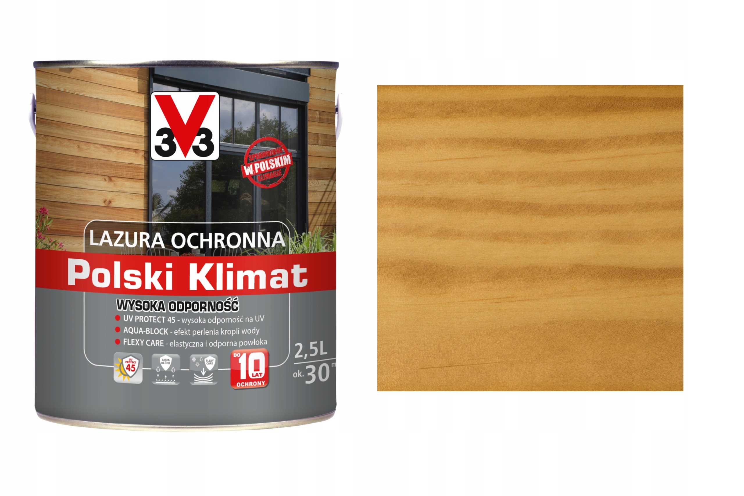 Lazura V33 Polský Klima 10 let Bezbarvý 2,5L