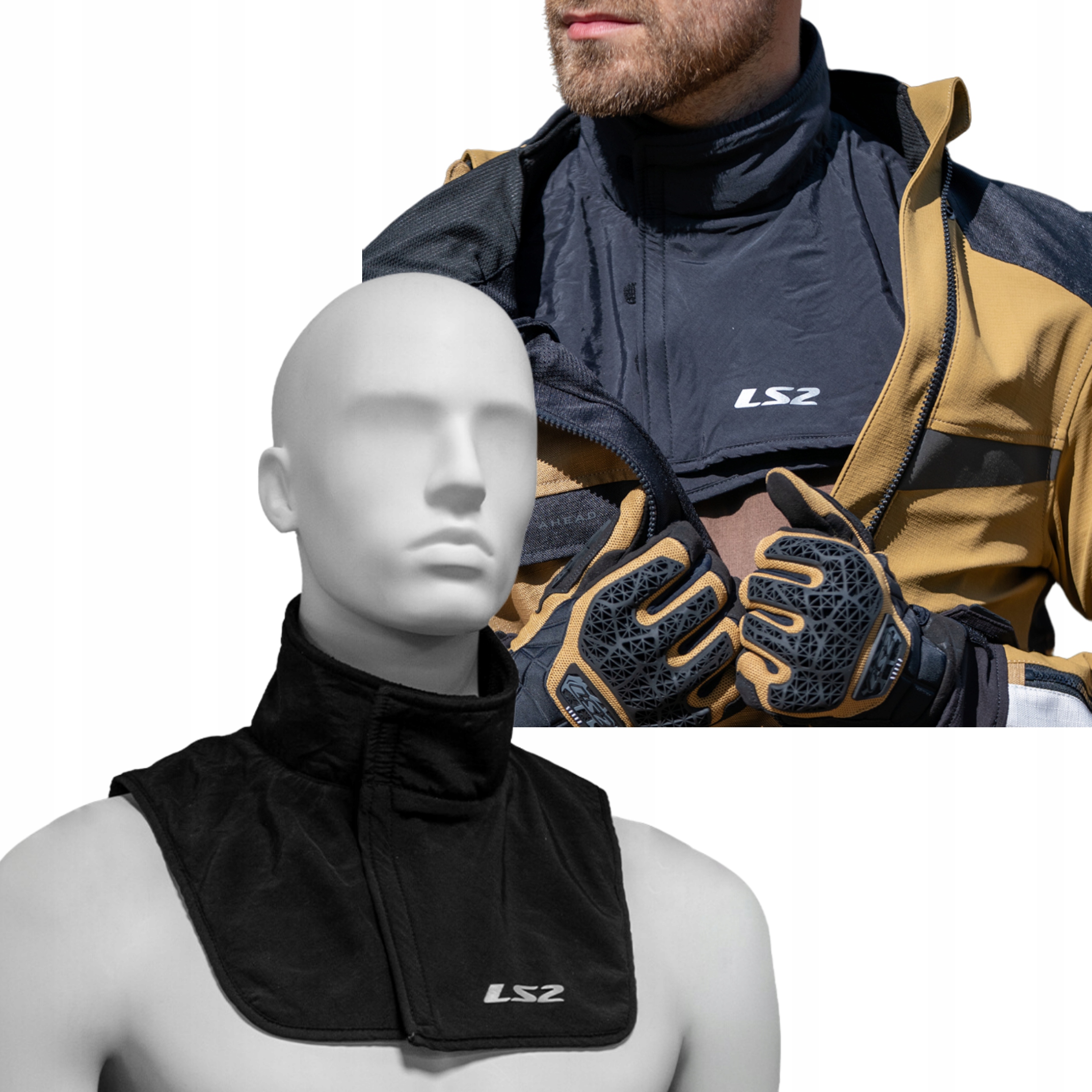LS2 NECK WARMER Osłona Szyi Ocieplacz Wiatroodporny Motocykl Skuter Rower