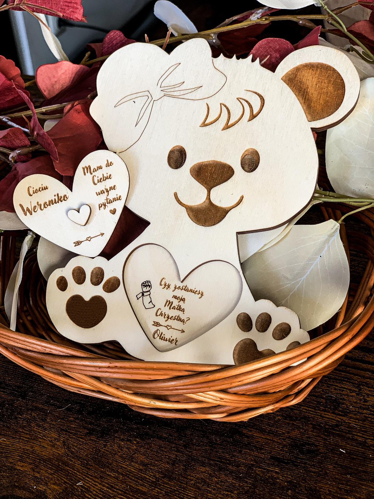 CIOCIU CZY ZOSTANIESZ MOJĄ CHRZESTNĄ ZAPROSZENIE CHRZEST PROŚBA CHRZESTNEJ Marka inna