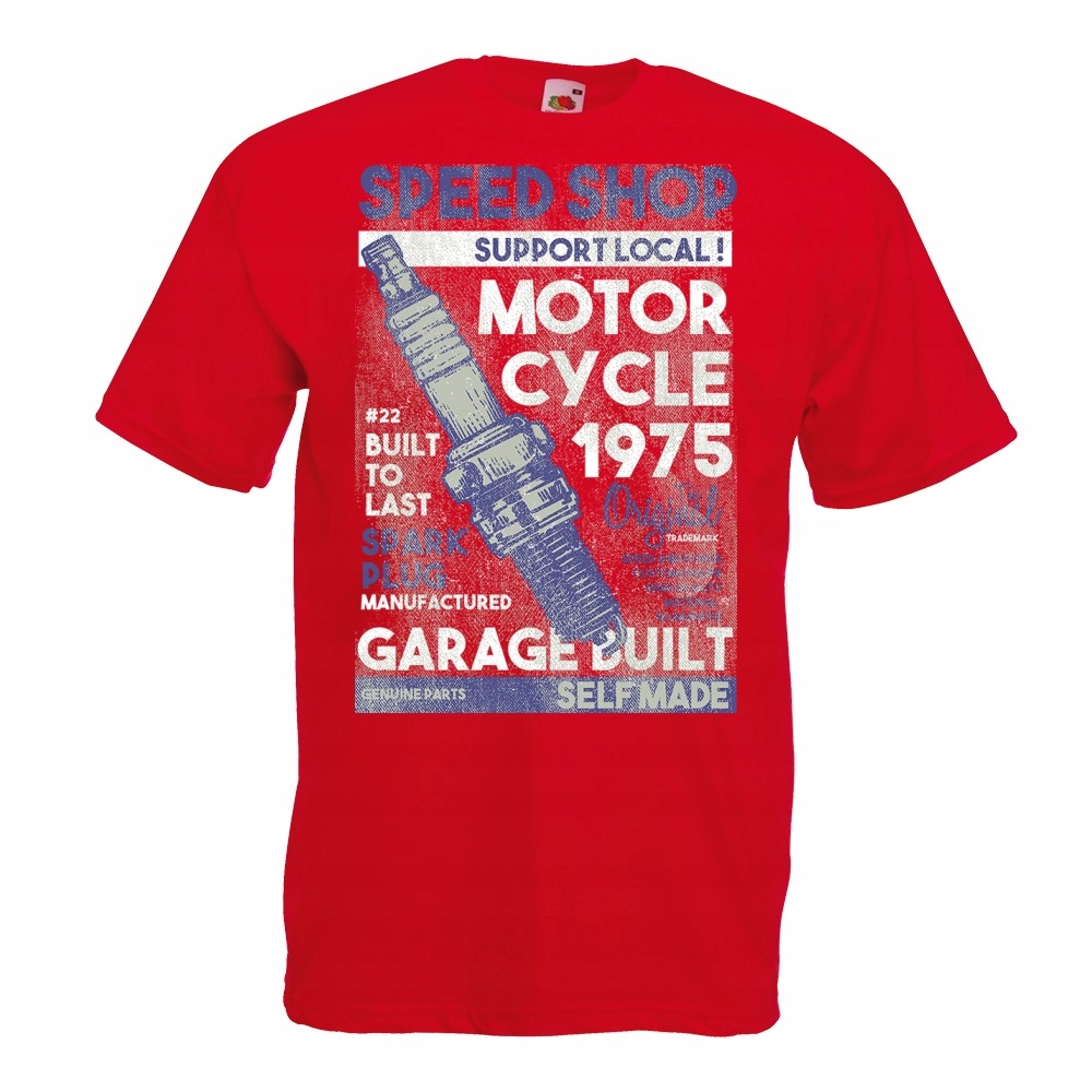 

Koszulka silnik motocykl motor speed L czerwona