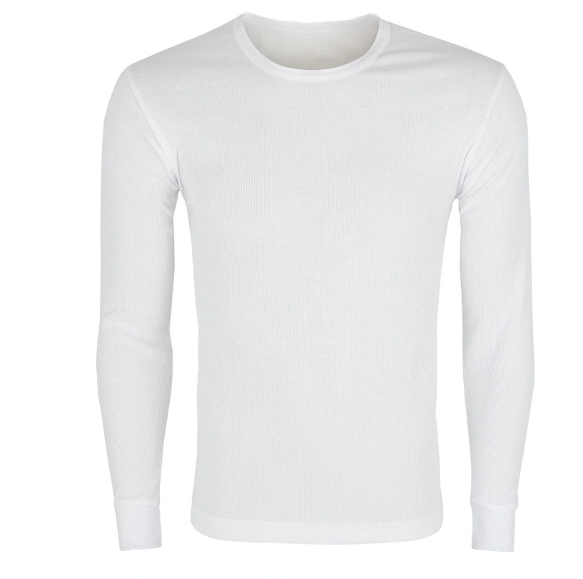 PODKOSZULKA MĘSKA CIENKA DŁUGI RĘKAW 3XL BIAŁY