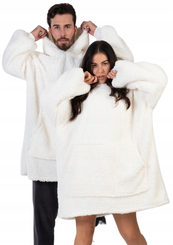 

Bluza Koc oversize kocobluza 2w1 Ciepła szlafrok